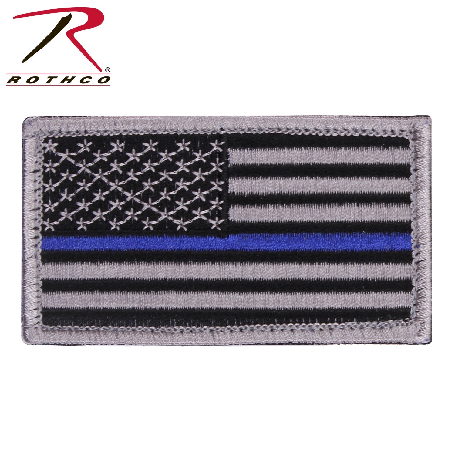Rothco Thin Blue Line Police U.S. Flag Patch - Hook Back LARSON TACTICAL SUPPLY