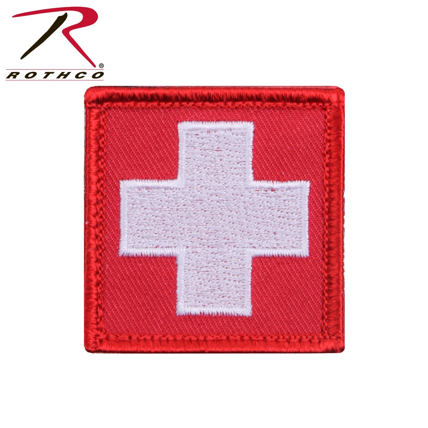 Rothco White Cross Red Morale Patch LARSON TACTICAL SUPPLY