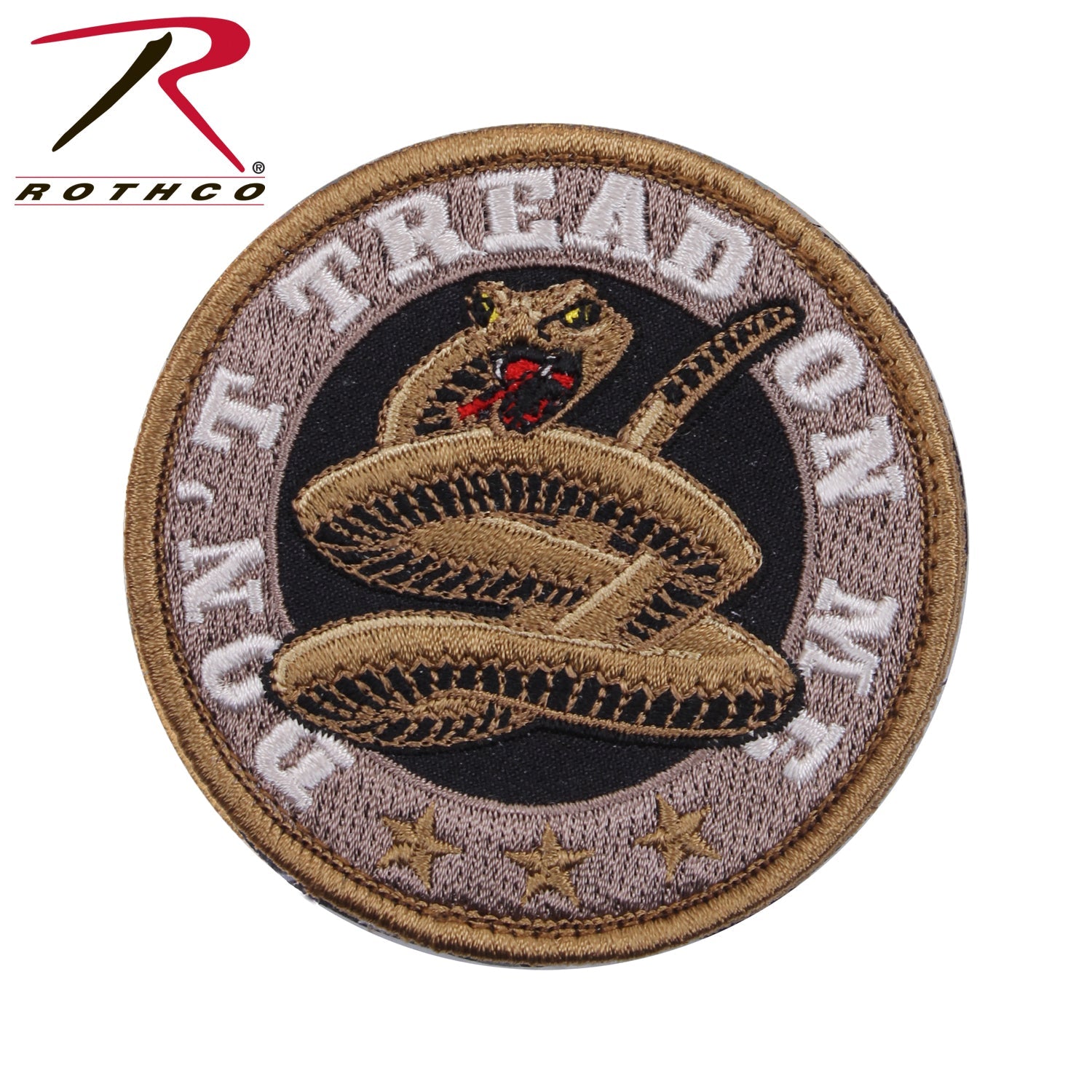 Rothco Don't Tread On Me Round Morale Patch LARSON TACTICAL SUPPLY