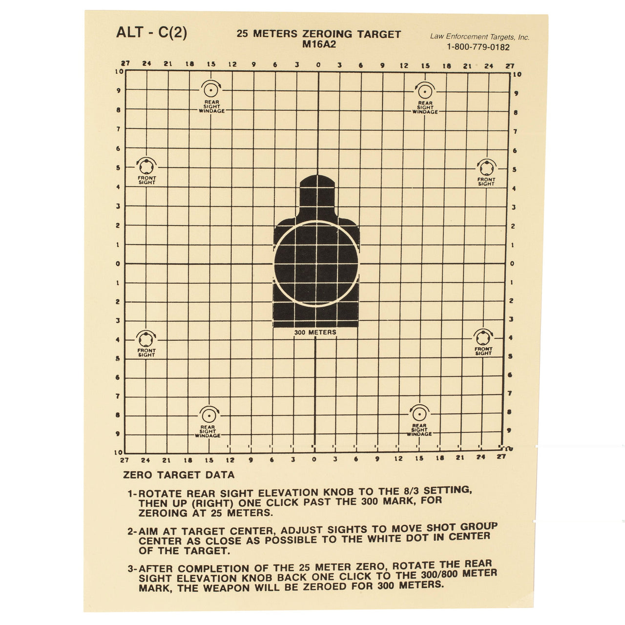 Action Tgt 25 Meters Dod M16a2 100pk Action Target