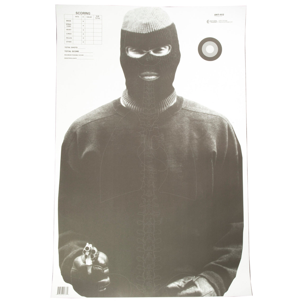 Action Tgt Vital Anatomy Blk 100pk Action Target