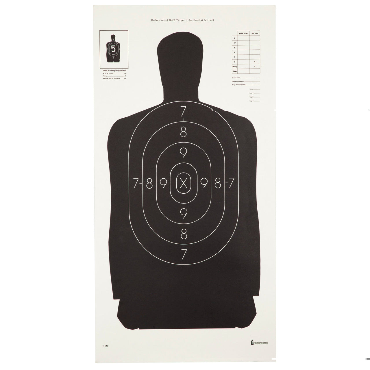 Action Tgt B29 Blk 100pk Action Target