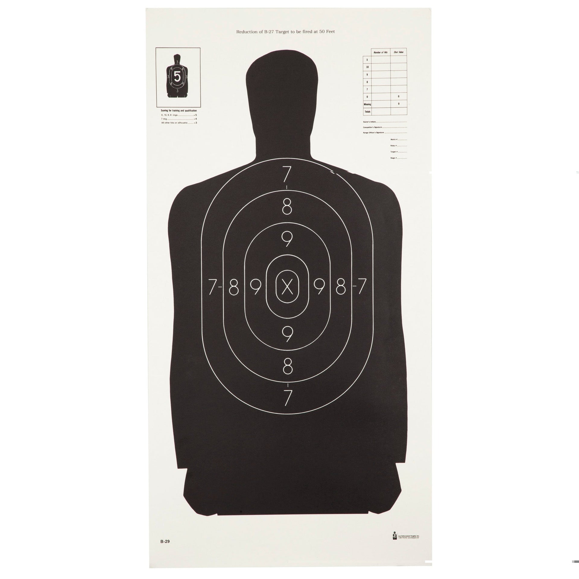 Action Tgt B29 Blk 100pk Action Target