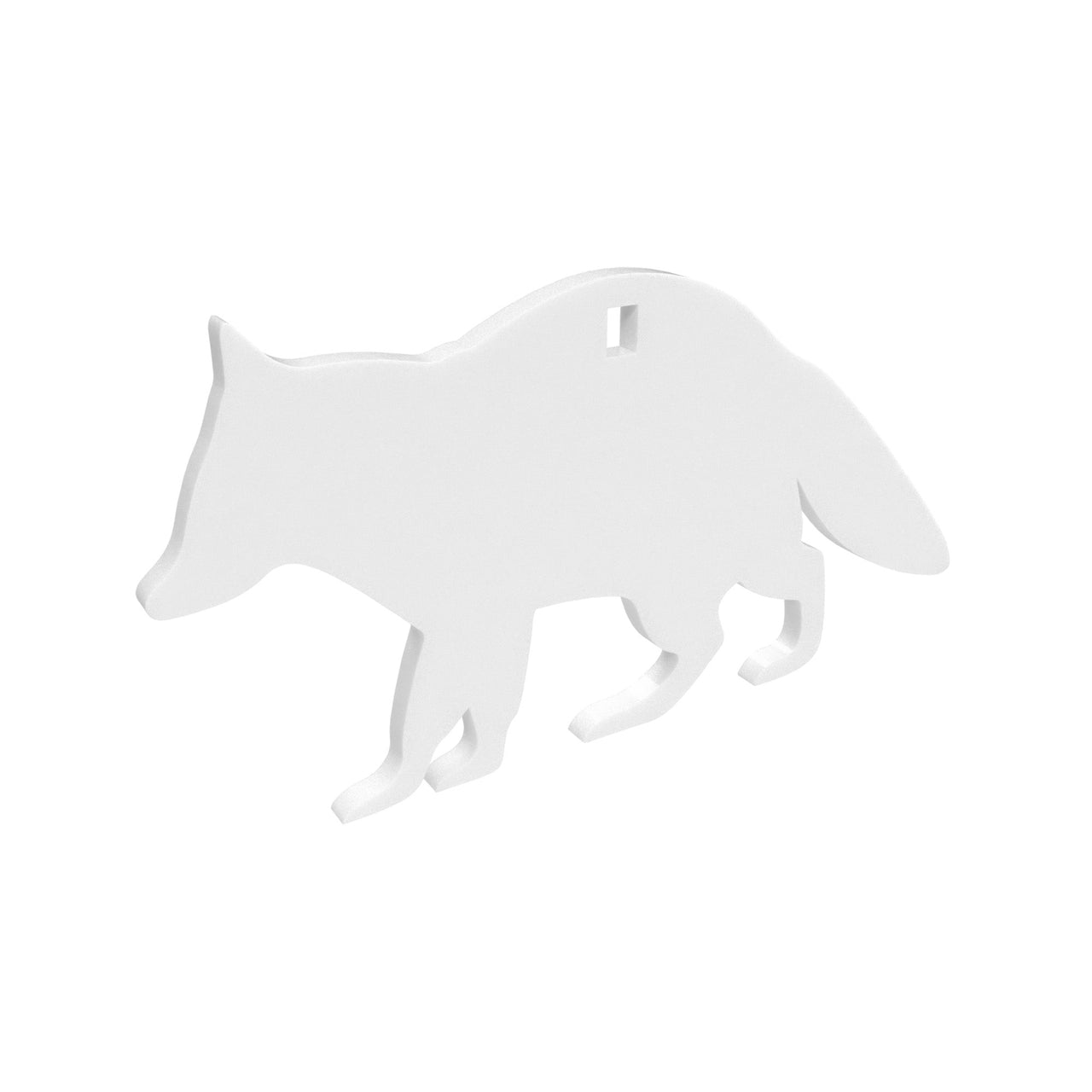 B/c Ar500 3/8" Silhouette Racoon Wht Birchwood Casey