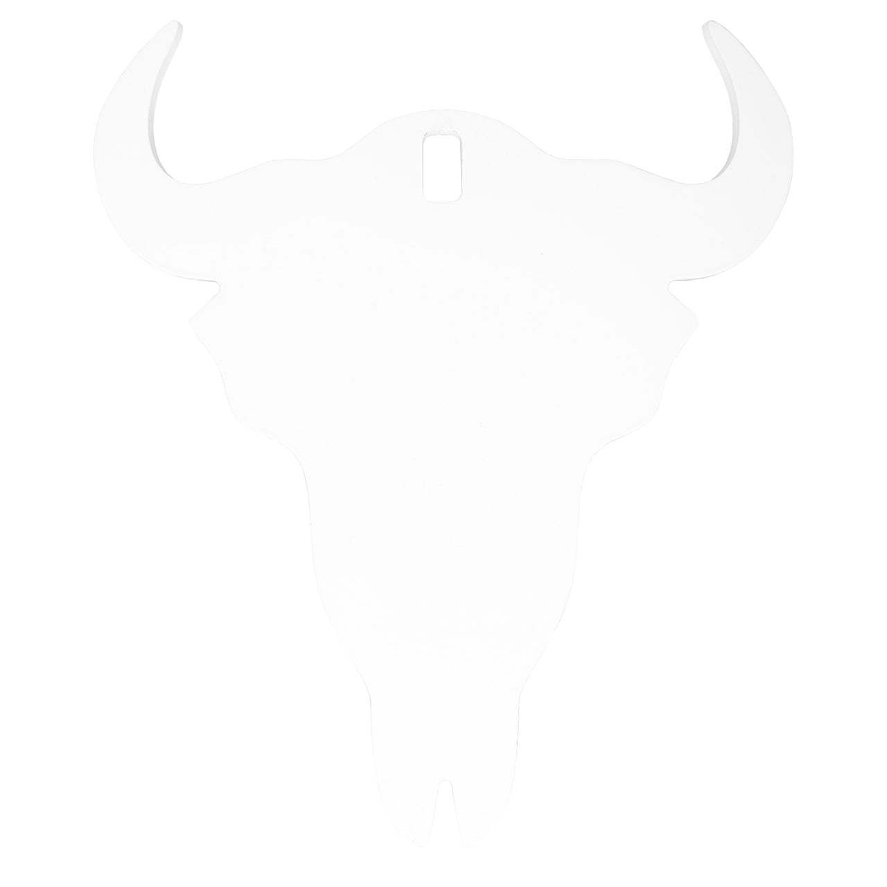 B/c Ar500 3/8" Silhouette Skull Wht