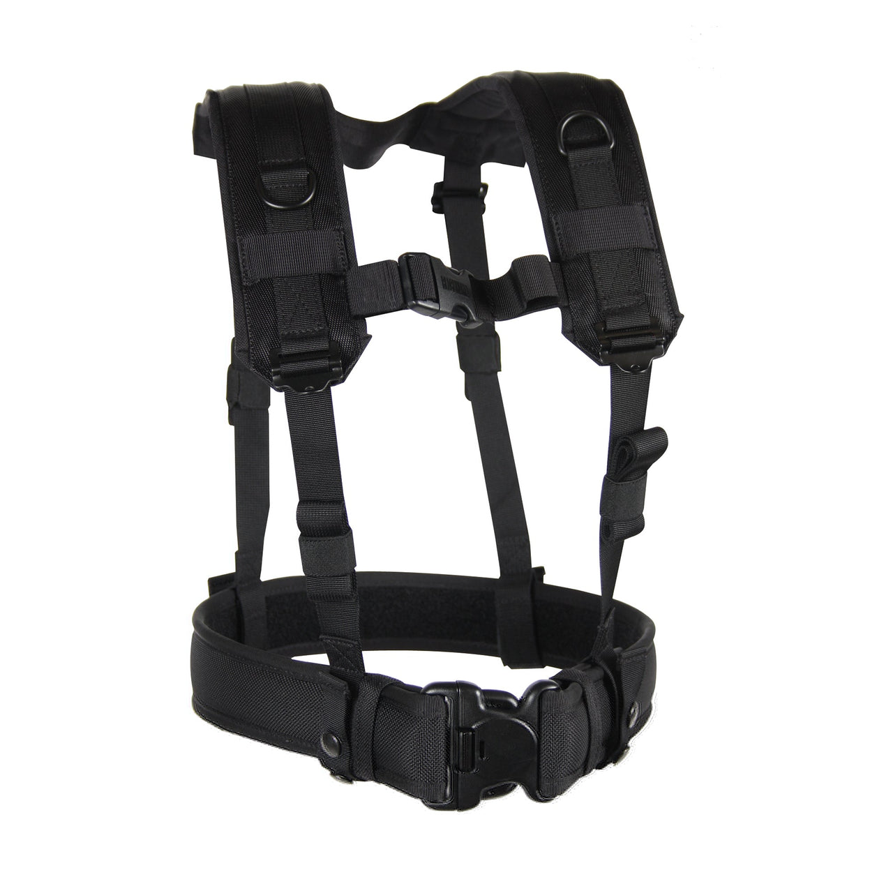 Bh Loadbearing Suspenders/hrns Blk BLACKHAWK