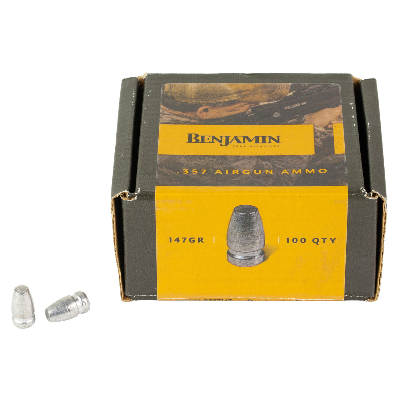Benjamin .357cal 147gr Flat Pnt Pllt Benjamin Sheridan