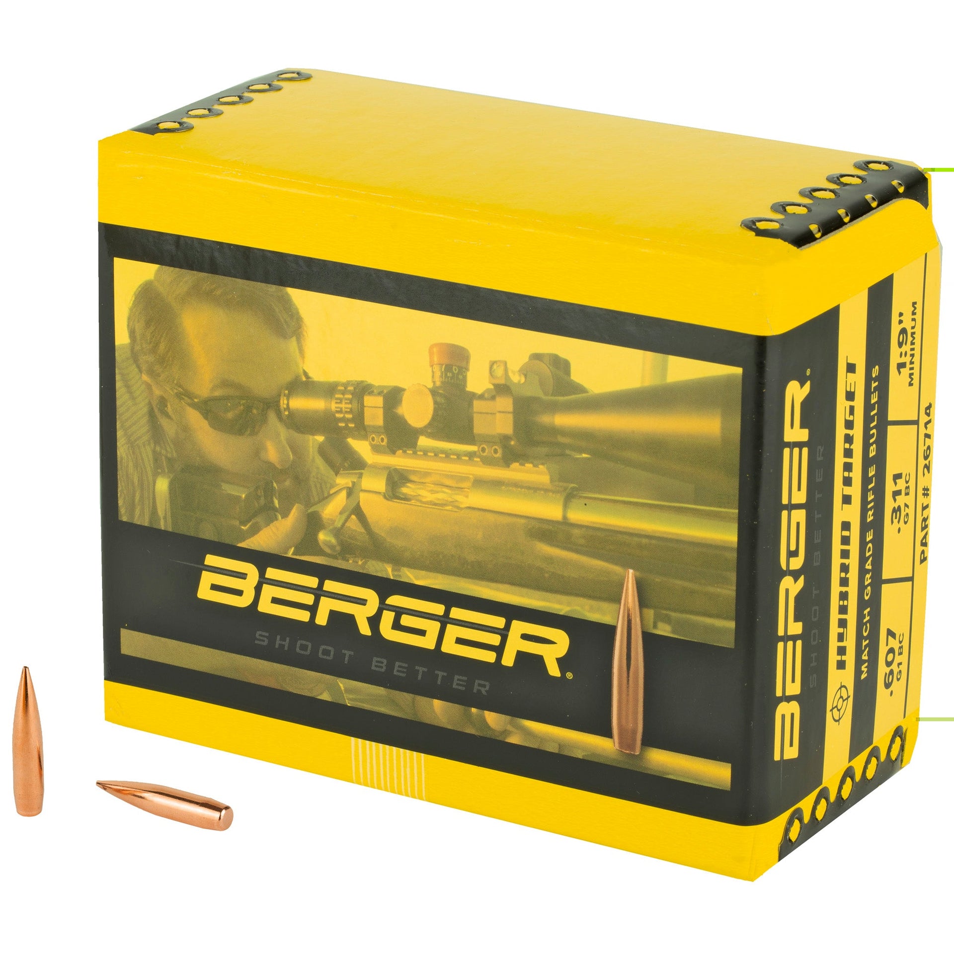 Berger 6.5mm 140g Hybrid Targt 500ct Berger Bullets