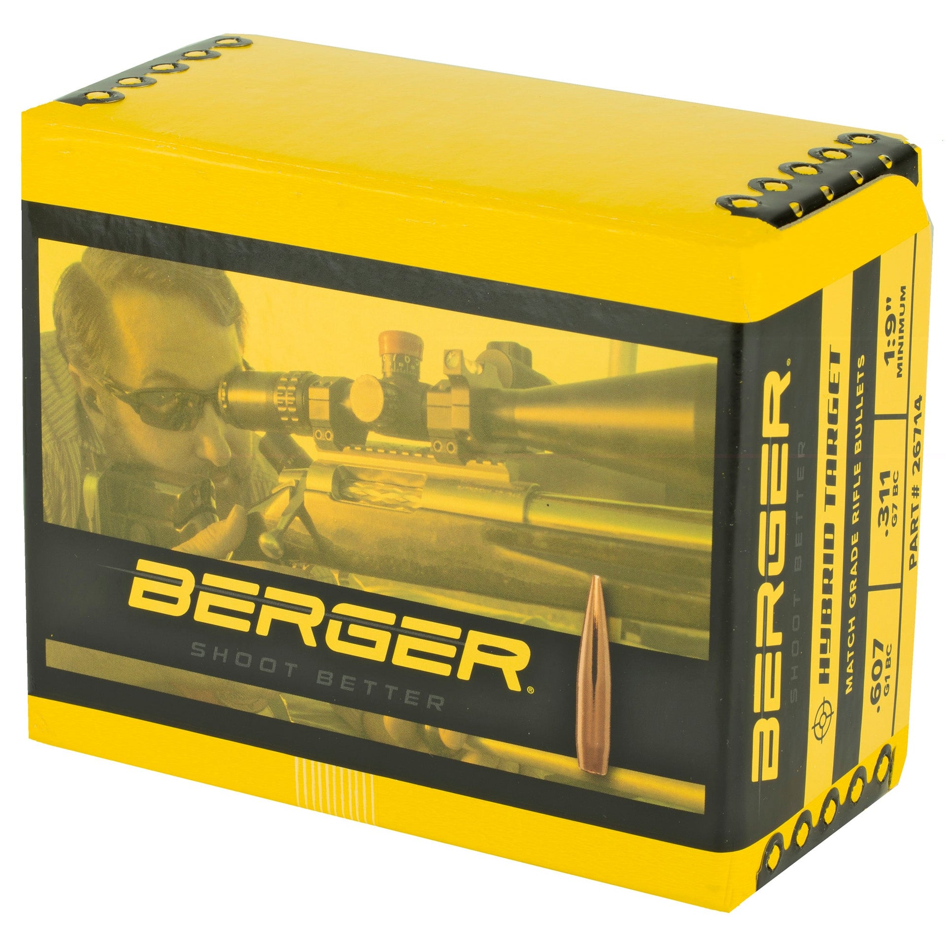Berger 6.5mm 140g Hybrid Targt 500ct Berger Bullets
