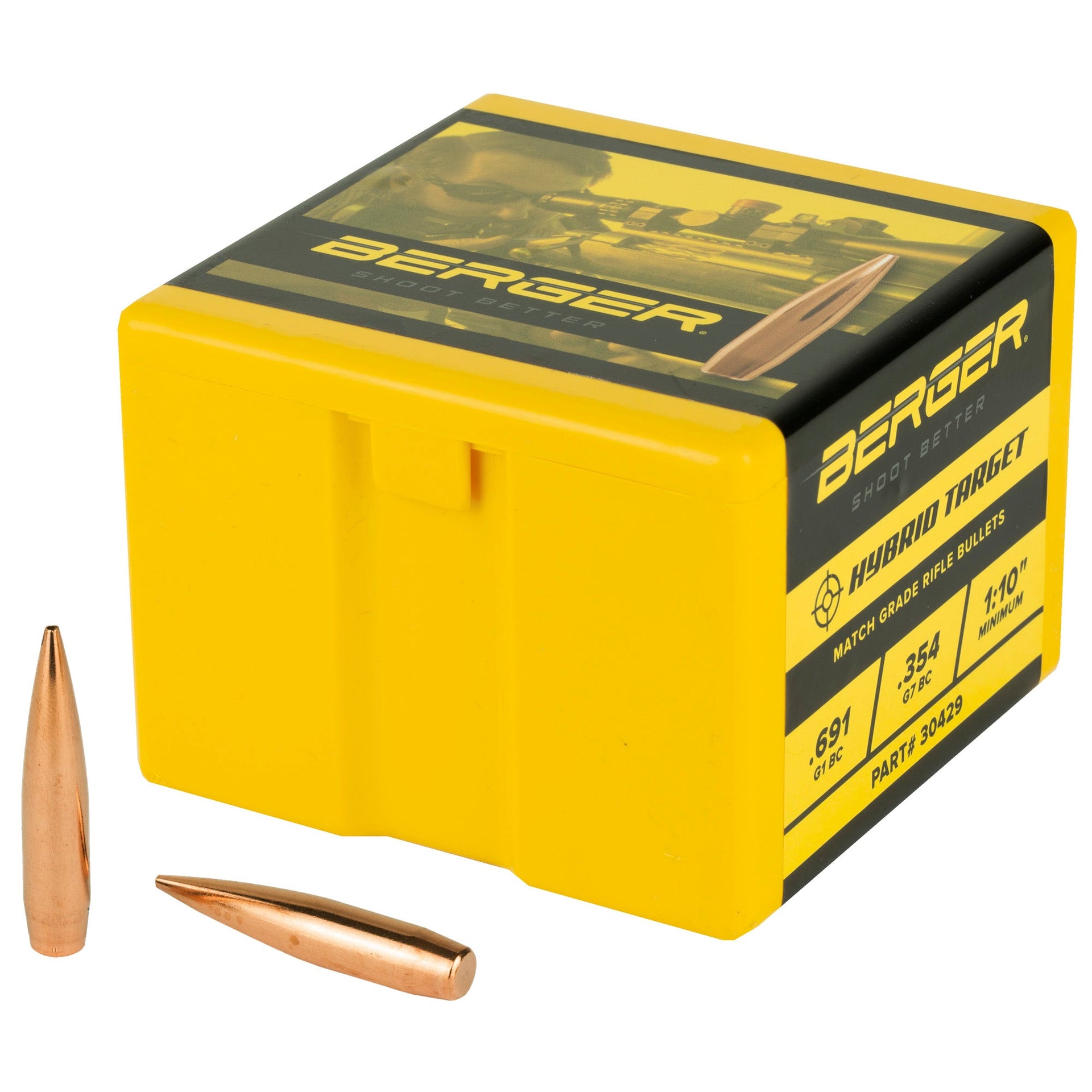 Berger .30 215gr Hybrid Target 100ct Berger Bullets