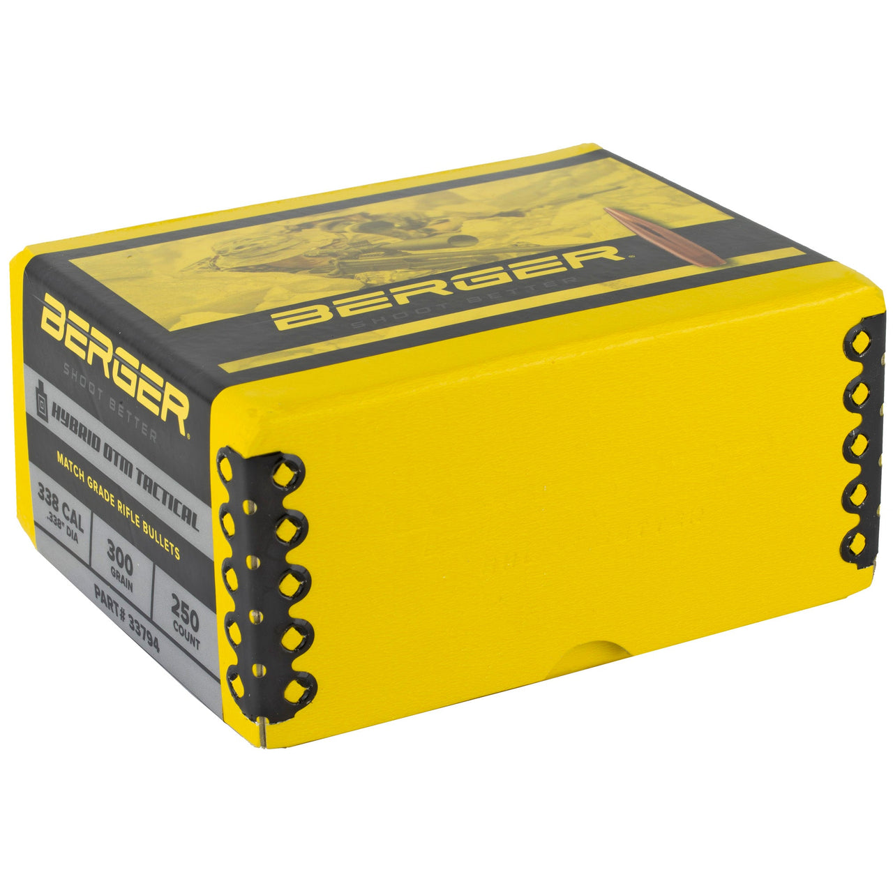 Berger .338 300gr Hybrid Tact 250ct Berger Bullets