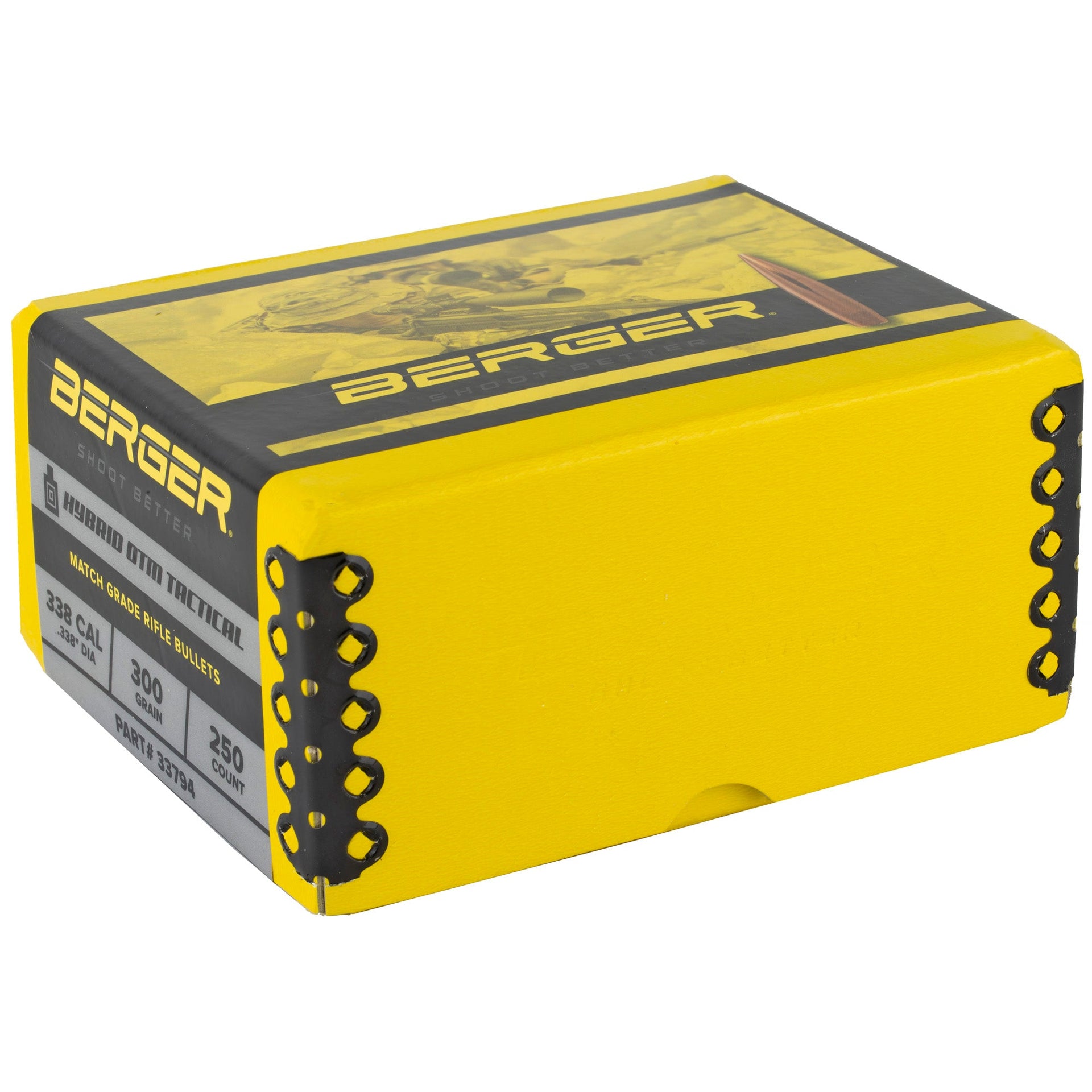 Berger .338 300gr Hybrid Tact 250ct Berger Bullets