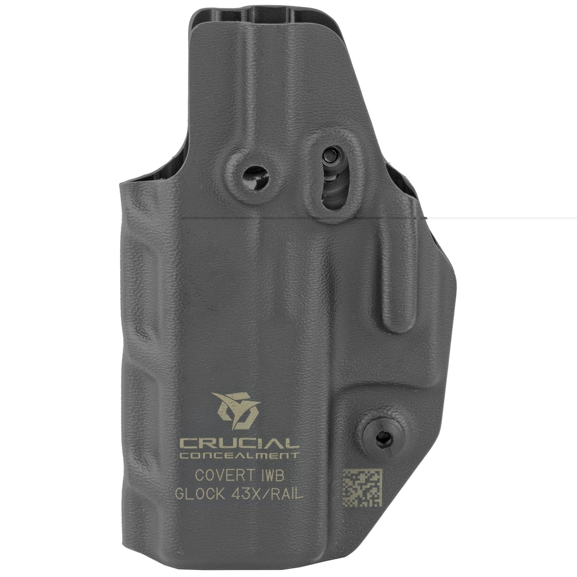 Crucial Iwb For Glock 43/43x Ambi Bk Crucial Concealment