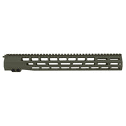 Ggp Ar10 15" Mlok Handguard Grey Ghost Precision