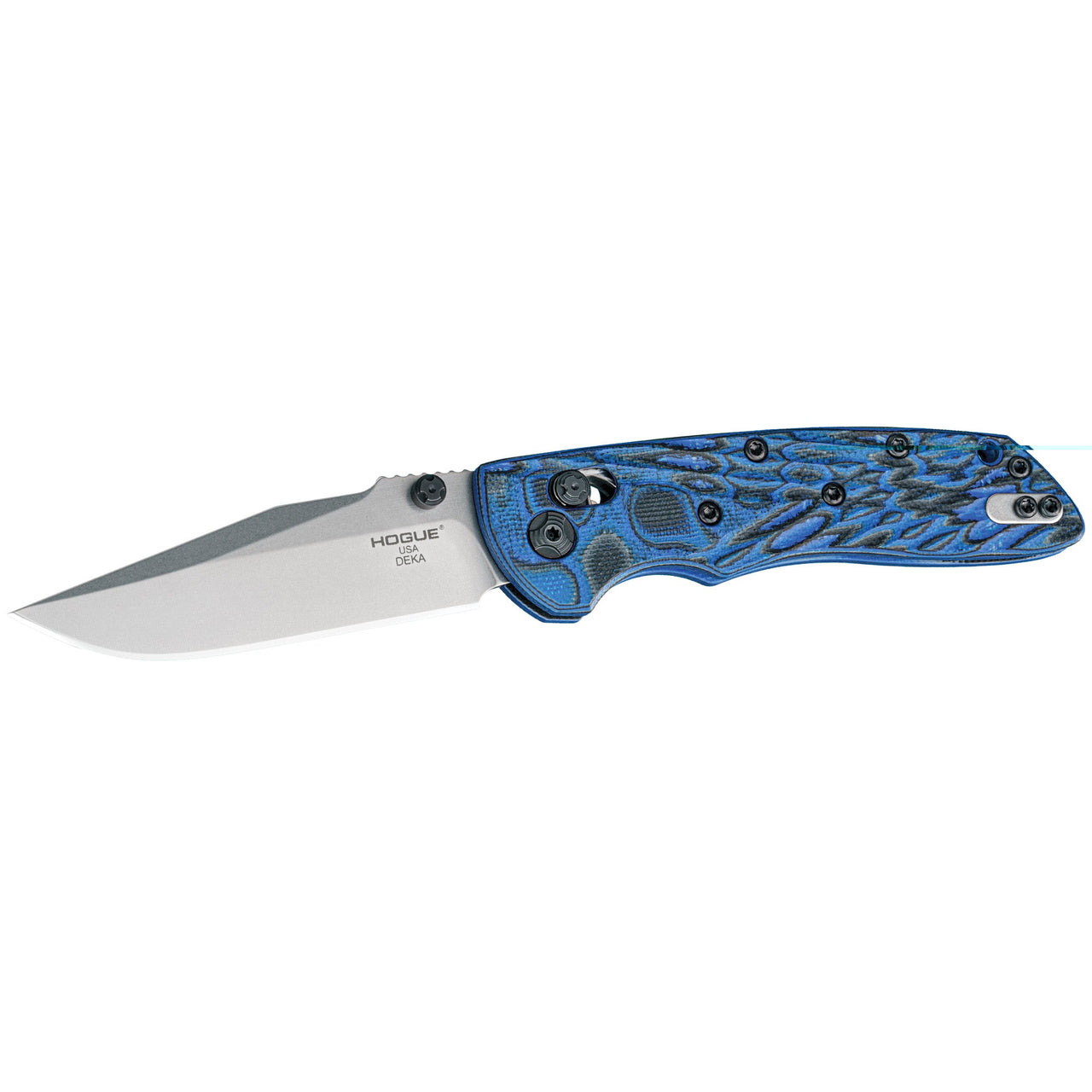 Hogue Deka 3.25" Clp Tmb G10 Blu Lv Hogue