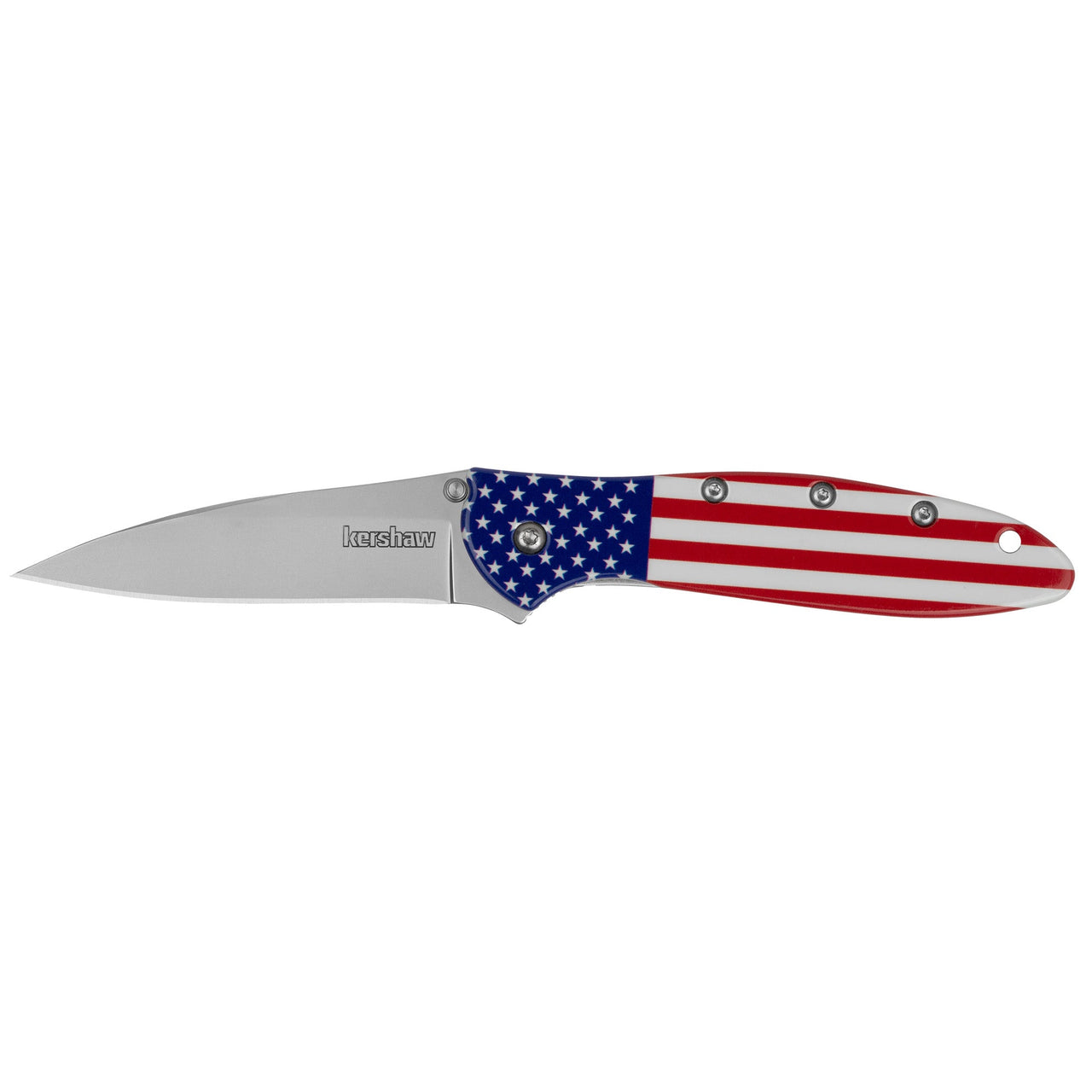 Kershaw Leek 3" Usa Flag/slv Kershaw