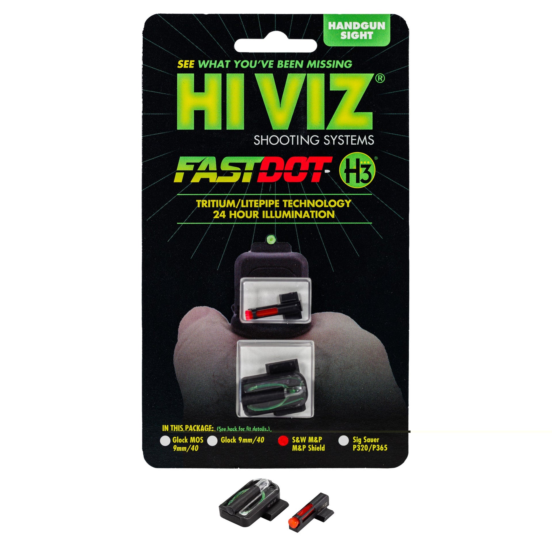 Hiviz Fastdot H3 S&w Mp Shield Hi-Viz