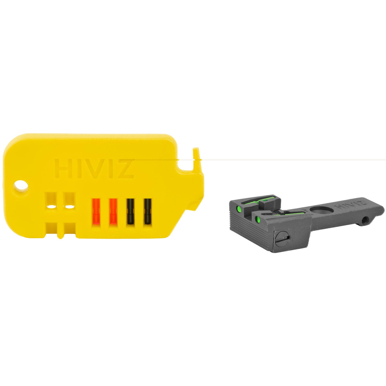 Hiviz Adj Rear Sight Rug Rvlvr Gr/rd Hi-Viz