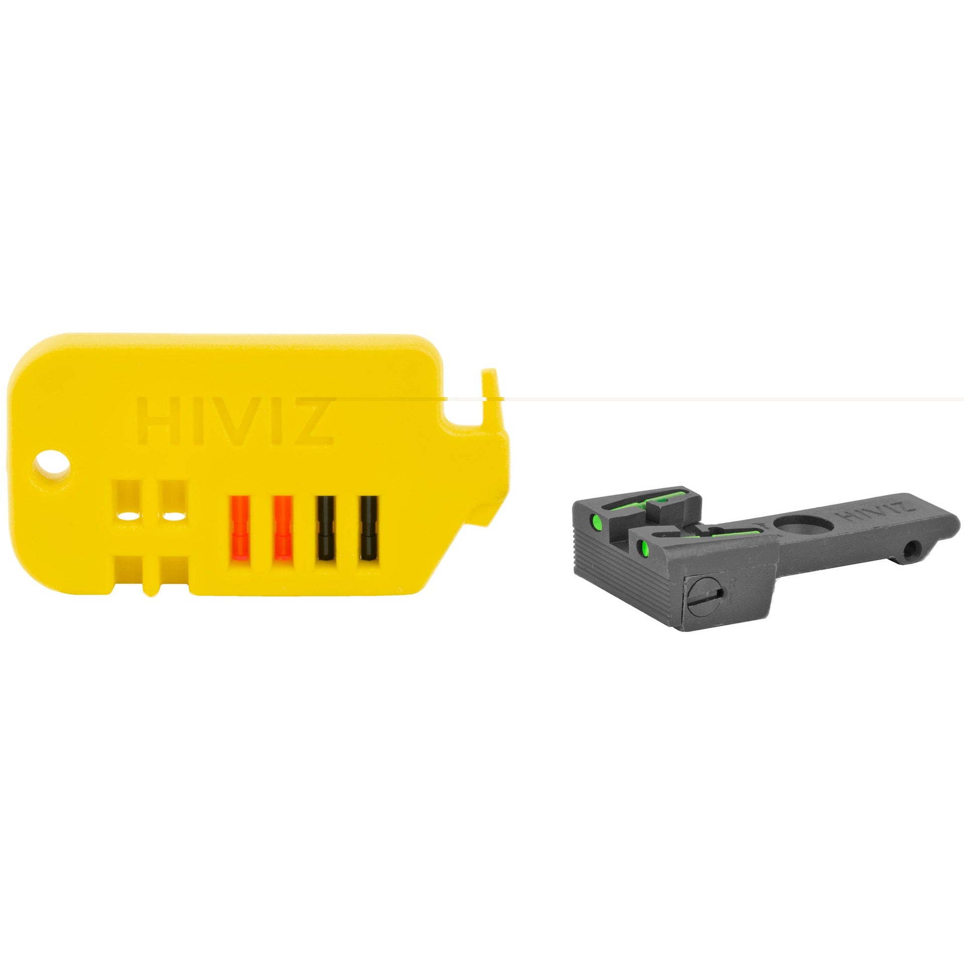 Hiviz Adj Rear Sight Rug Rvlvr Gr/rd Hi-Viz