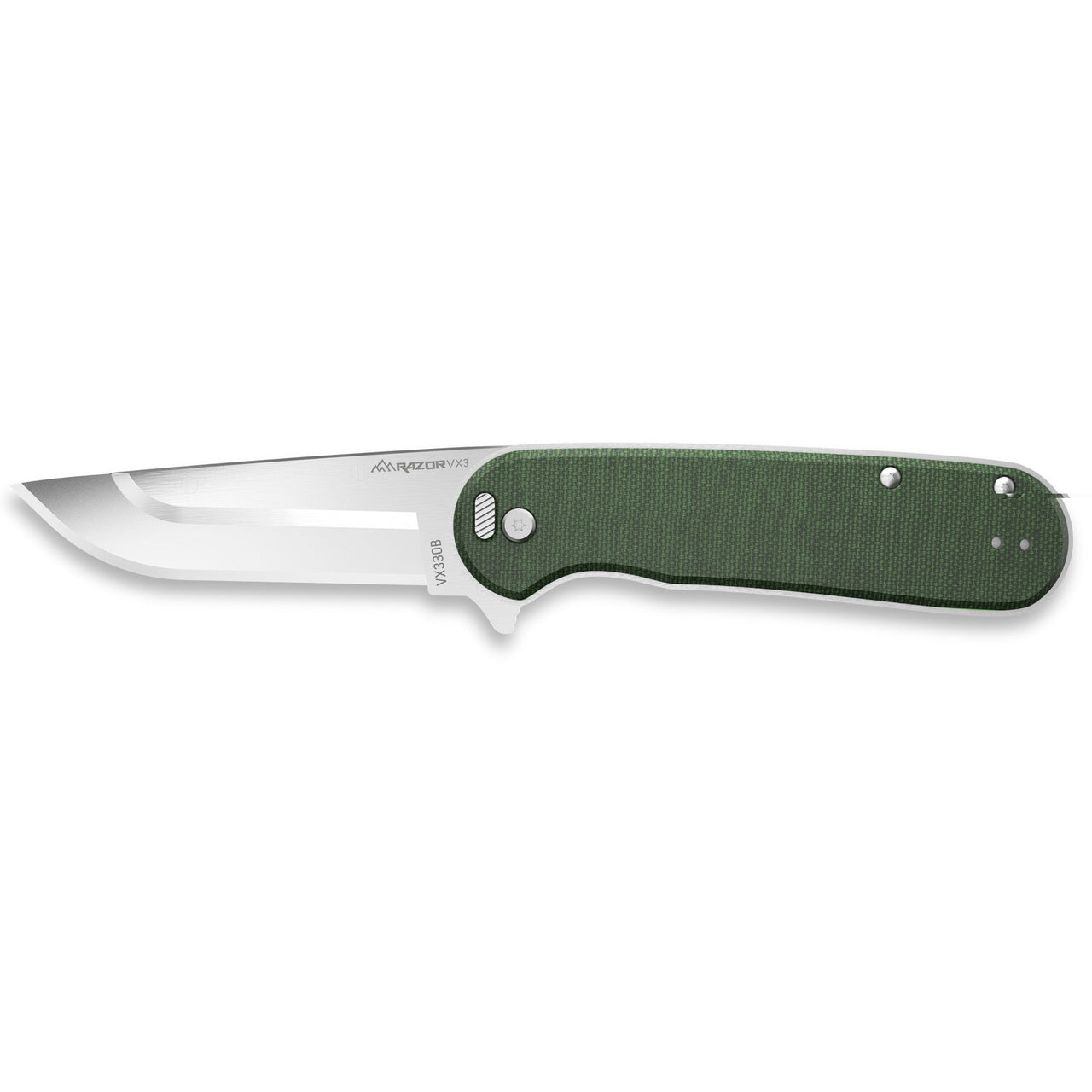 Od Edge Razor Vx3 Micarta Green Ss Outdoor Edge