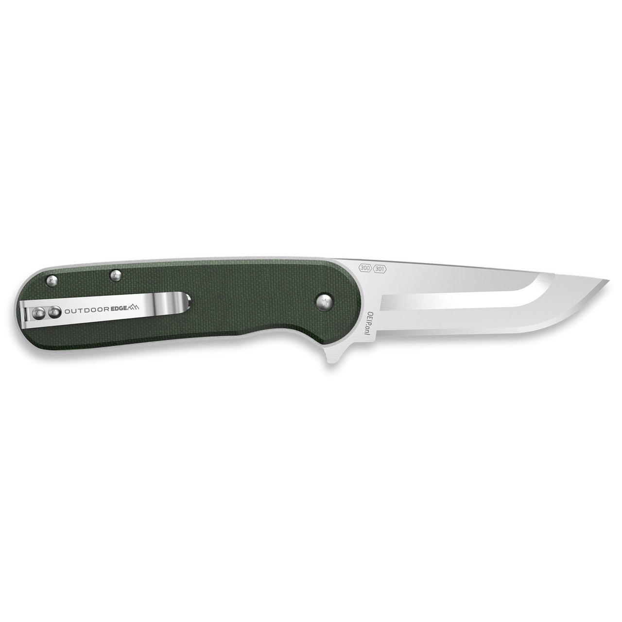 Od Edge Razor Vx3 Micarta Green Ss Outdoor Edge