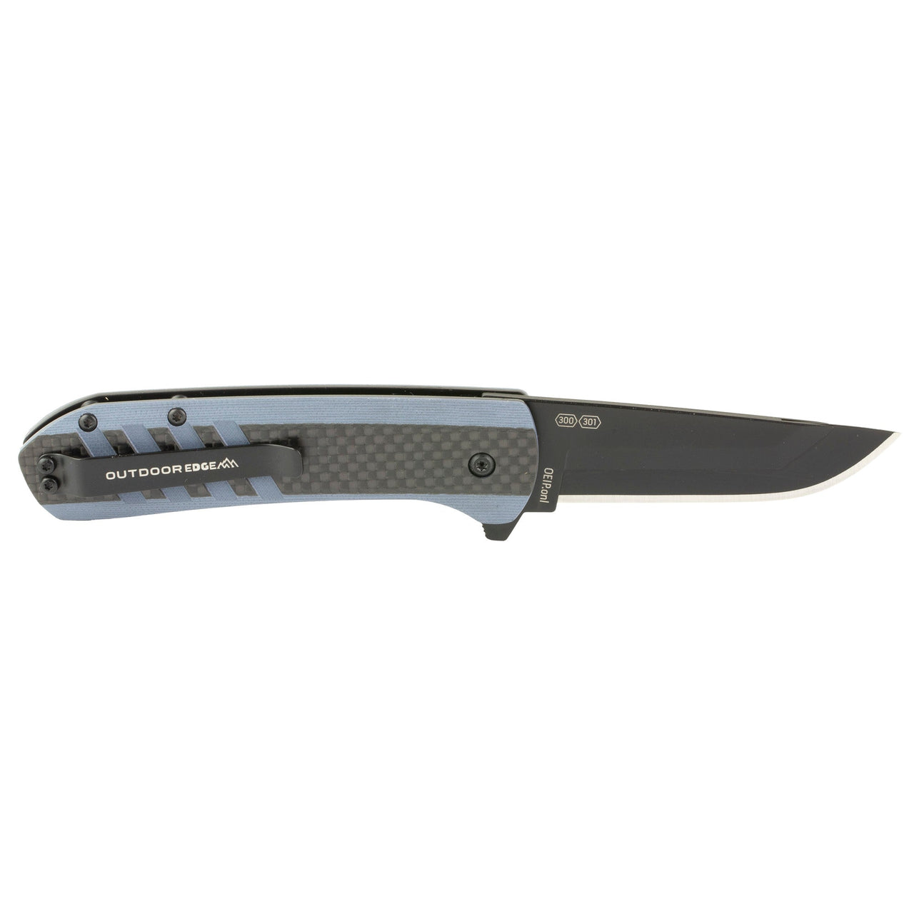Od Edge Razor Vx4 G10 Crbn Fbr Blue Outdoor Edge