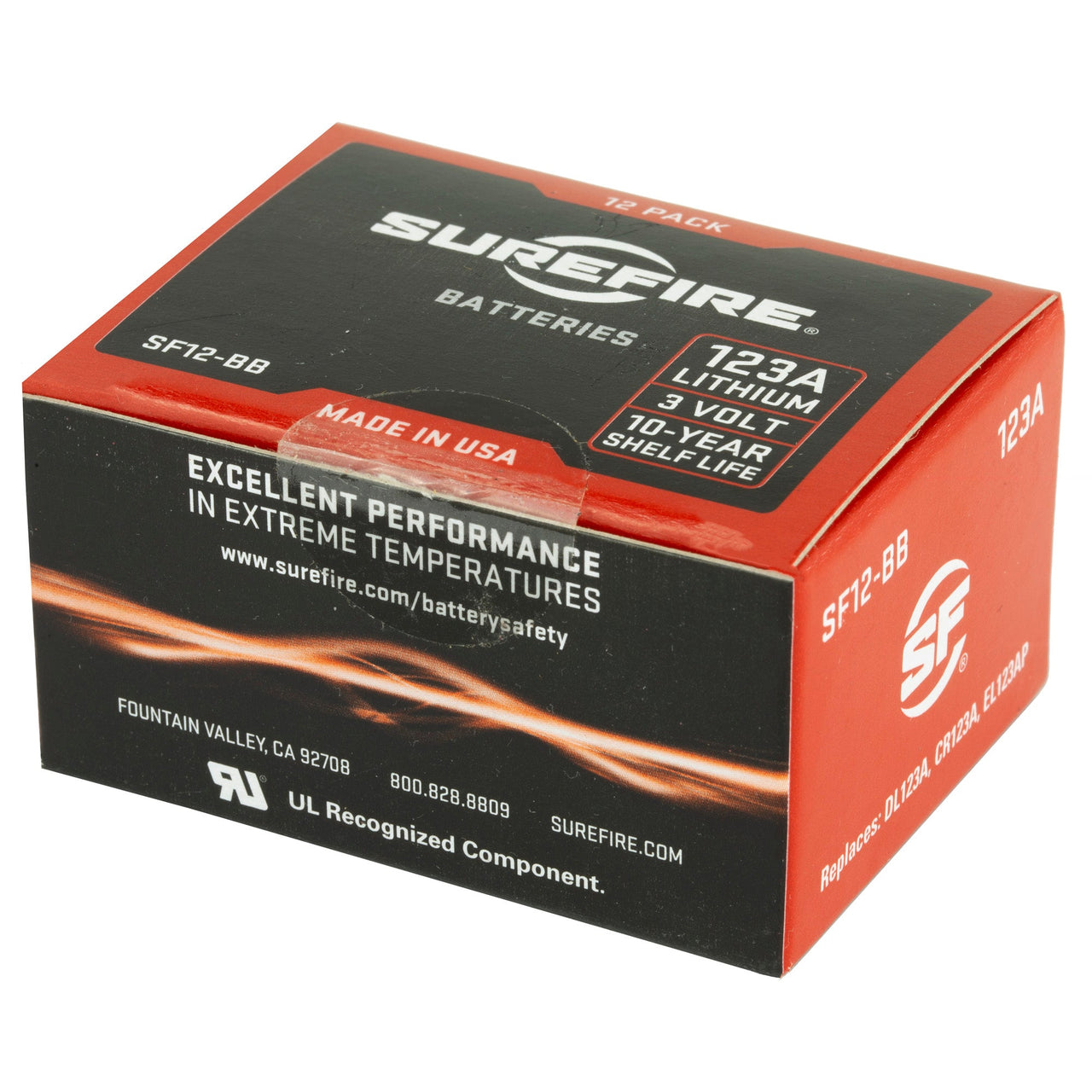 Surefire Sf123a Batteries 12pk Surefire