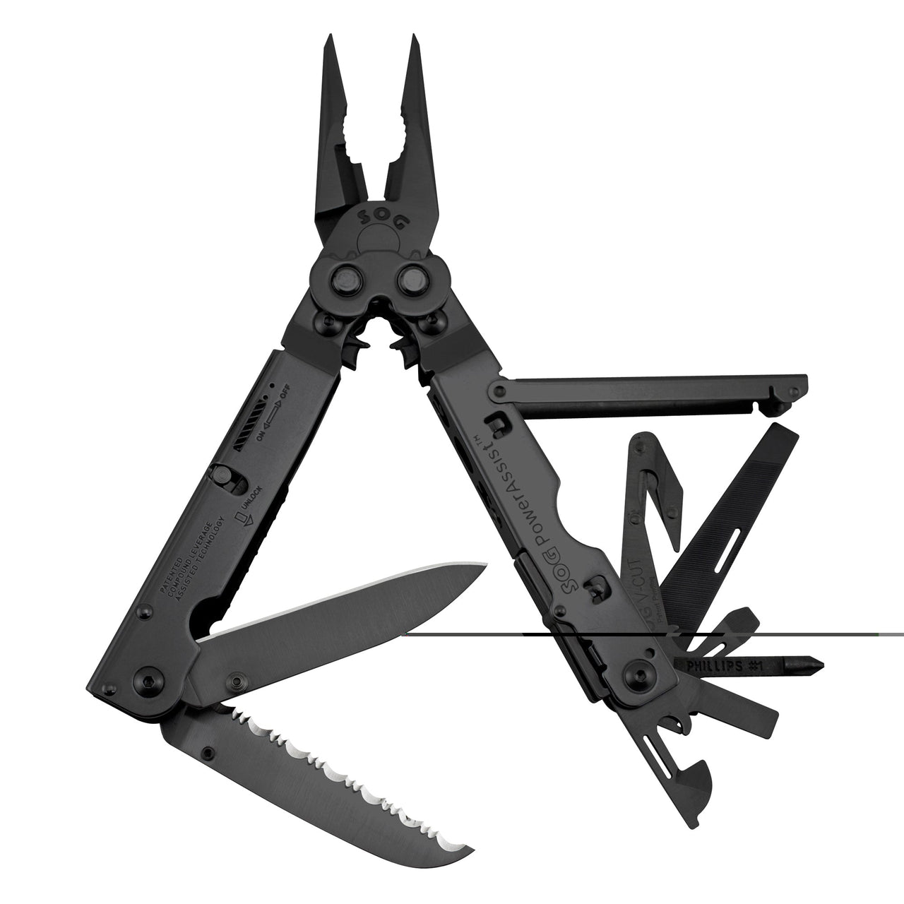 Sog Powerassist Black SOG Knives & Tools