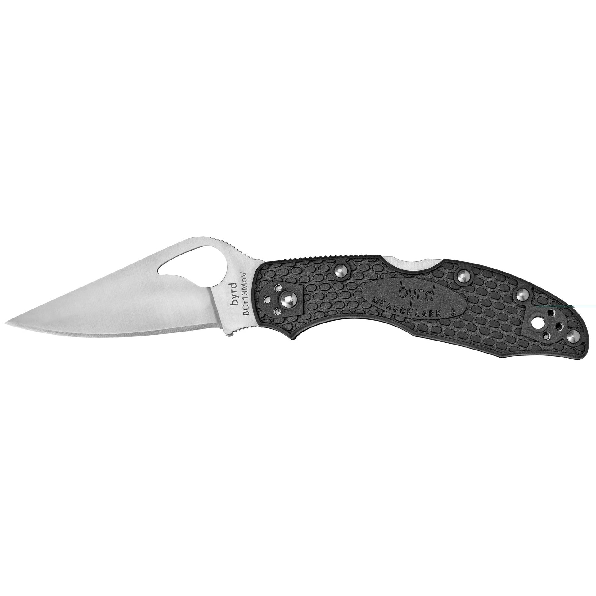 Spyderco Byrd Meadowlark 2 Ltwt Blk Spyderco