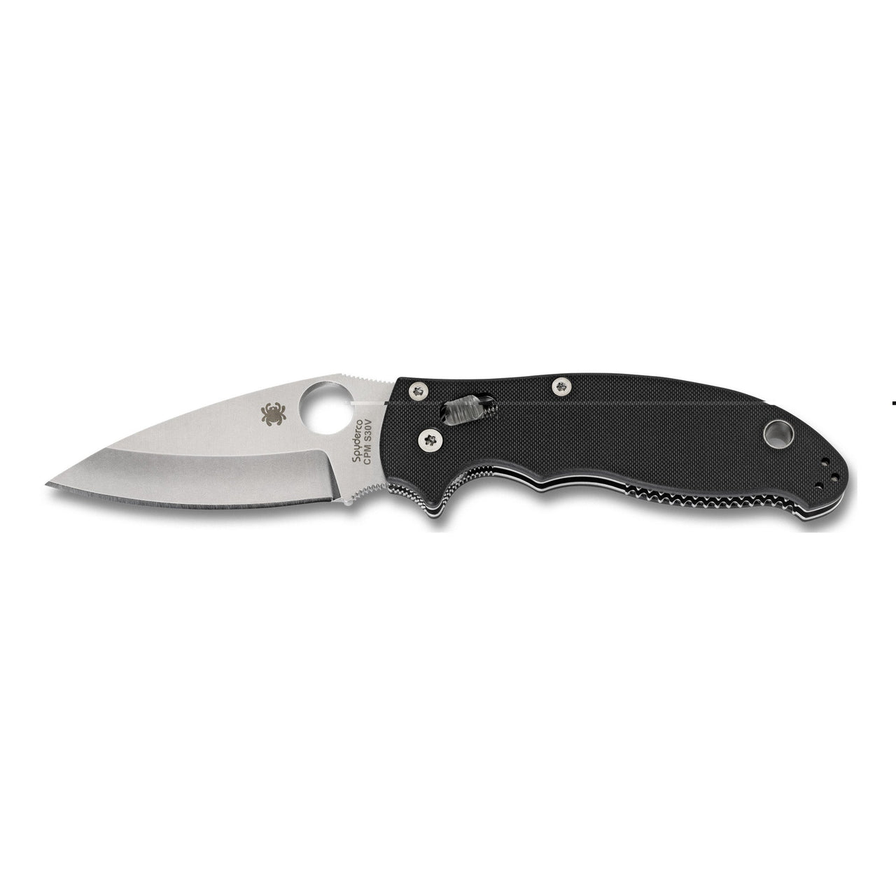 Spyderco Manix 2 Black G10 Plainedge Spyderco