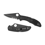 Spyderco Delica4 Combo Blade Blk Spyderco