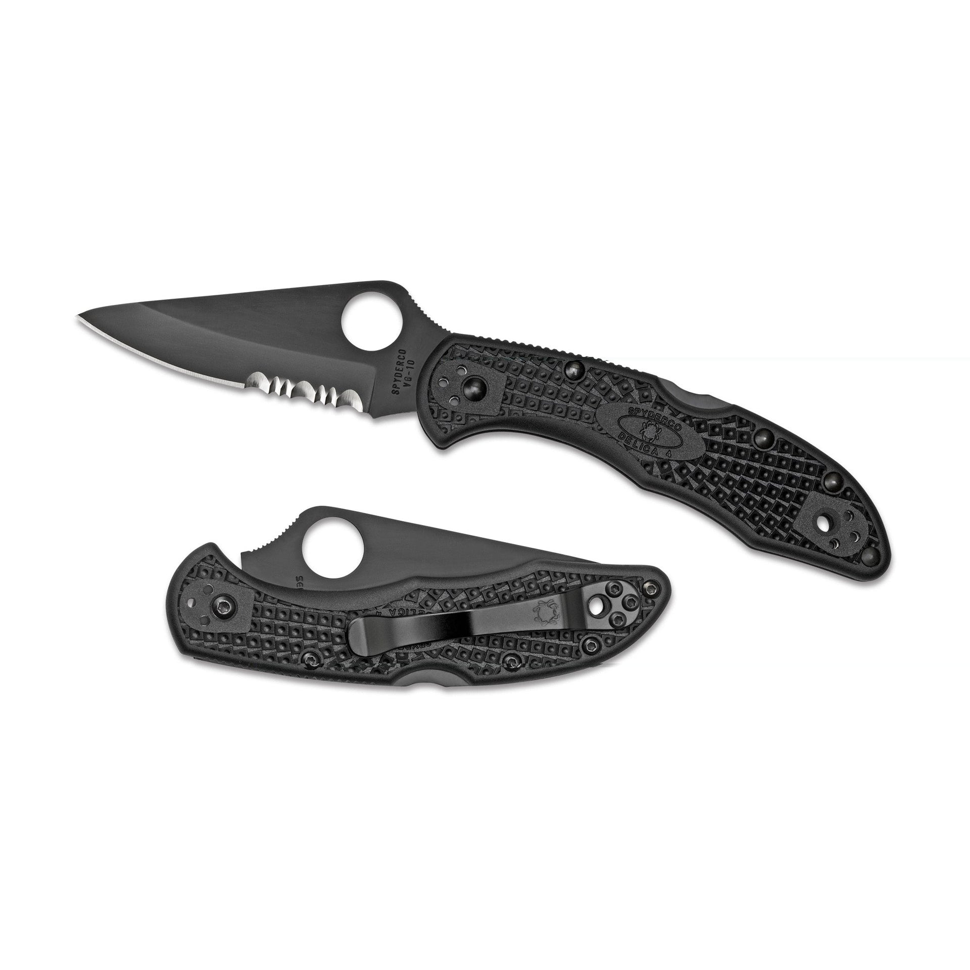 Spyderco Delica4 Combo Blade Blk Spyderco