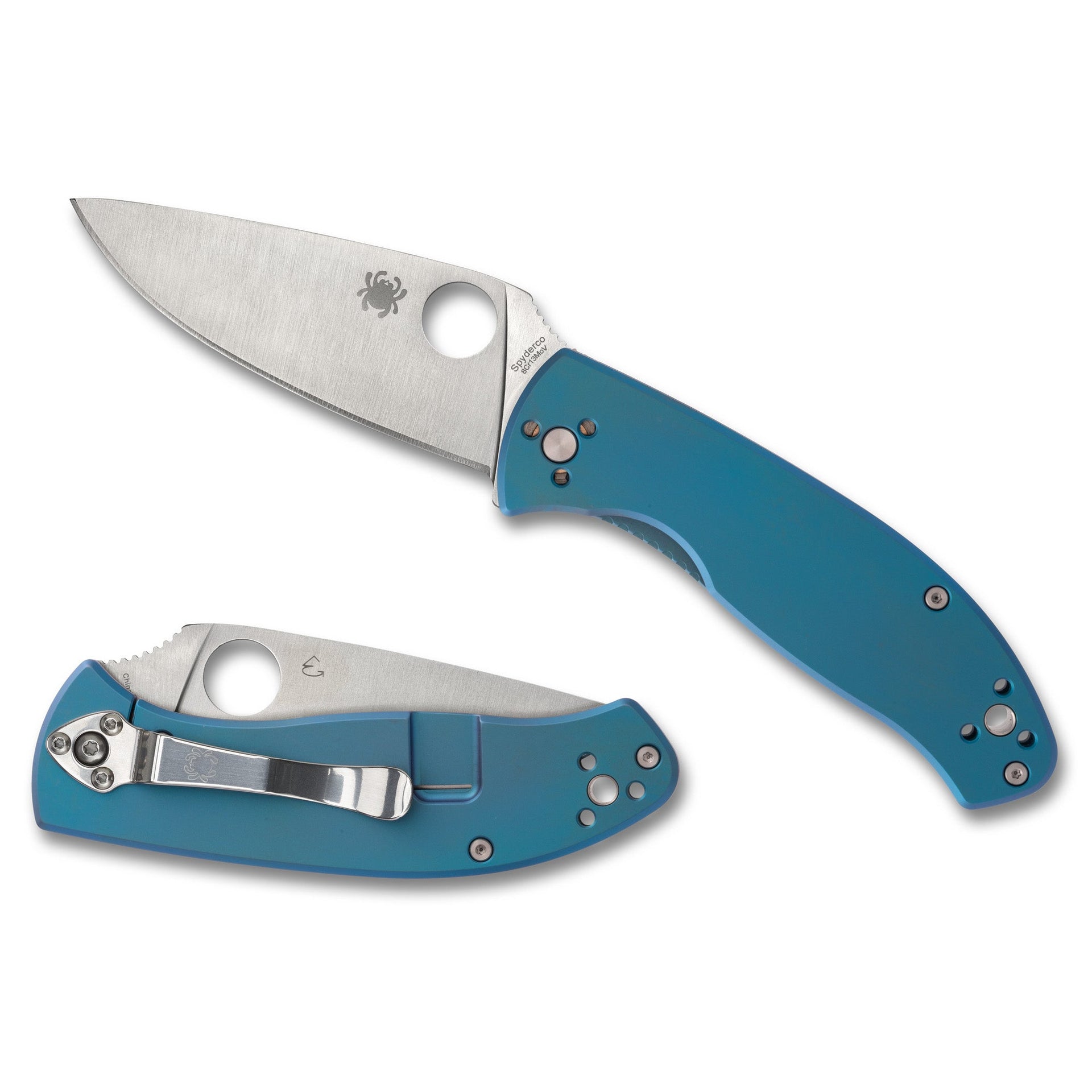 Spyderco Tenacious Ti 3.35" Blue/slv Spyderco