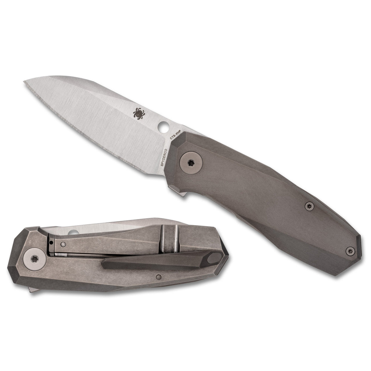 Spyderco Techno 3 Titanium Gry Spyderco