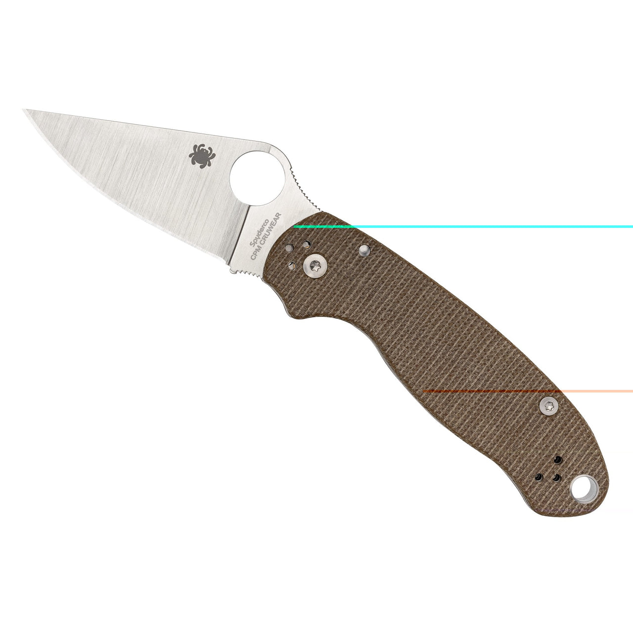 Spyderco Para 3 Cru Wear Brn Mcrta Spyderco