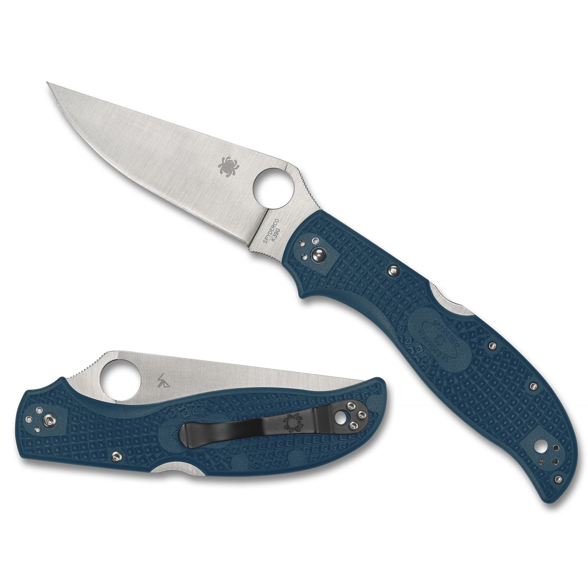 Spyderco Stretch 2xl Lw 3.99" Blue Spyderco