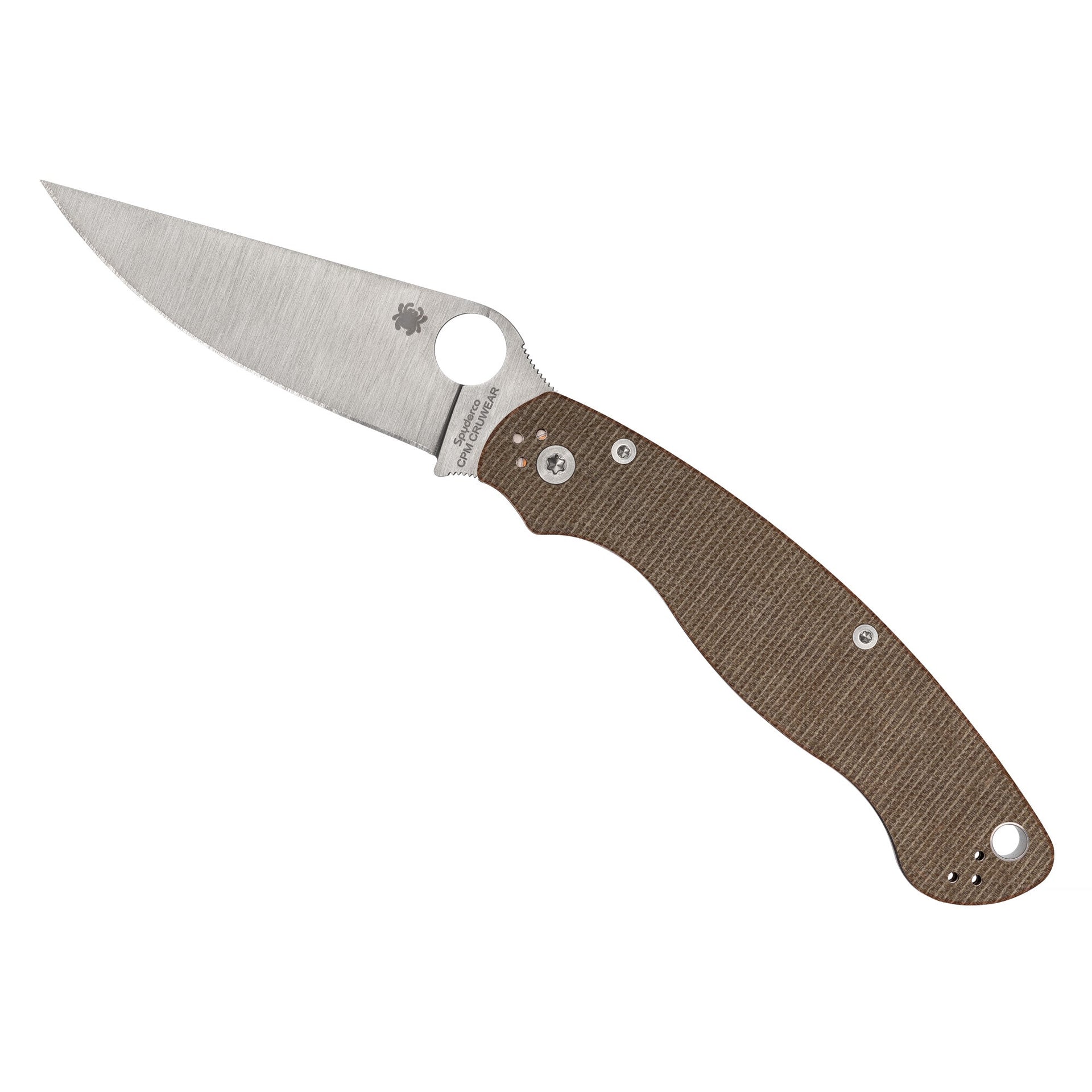 Spyderco Military 2 Cpm Brn Canvas Spyderco