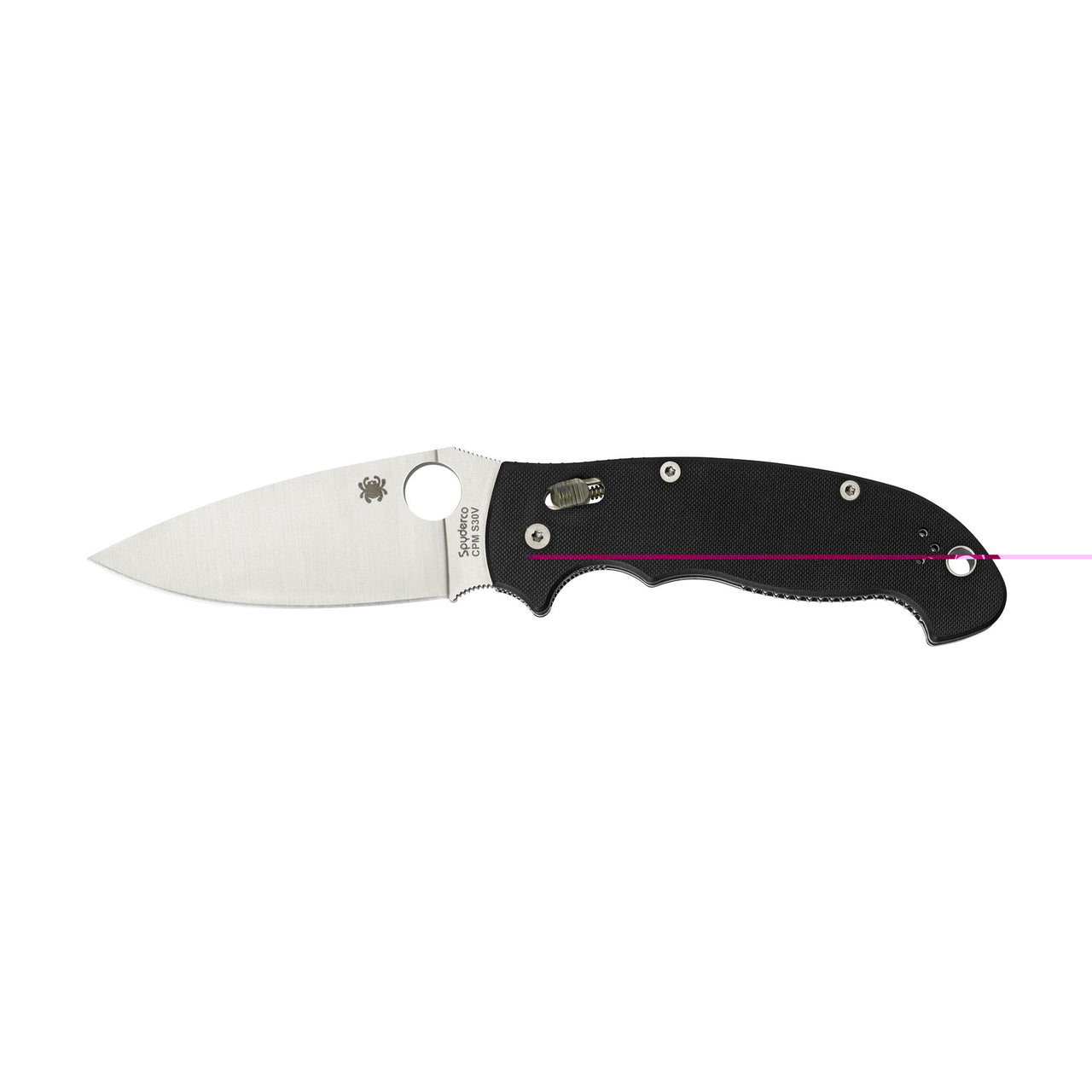 Spyderco Manix 2 Xl Blk G10 Plnedge Spyderco