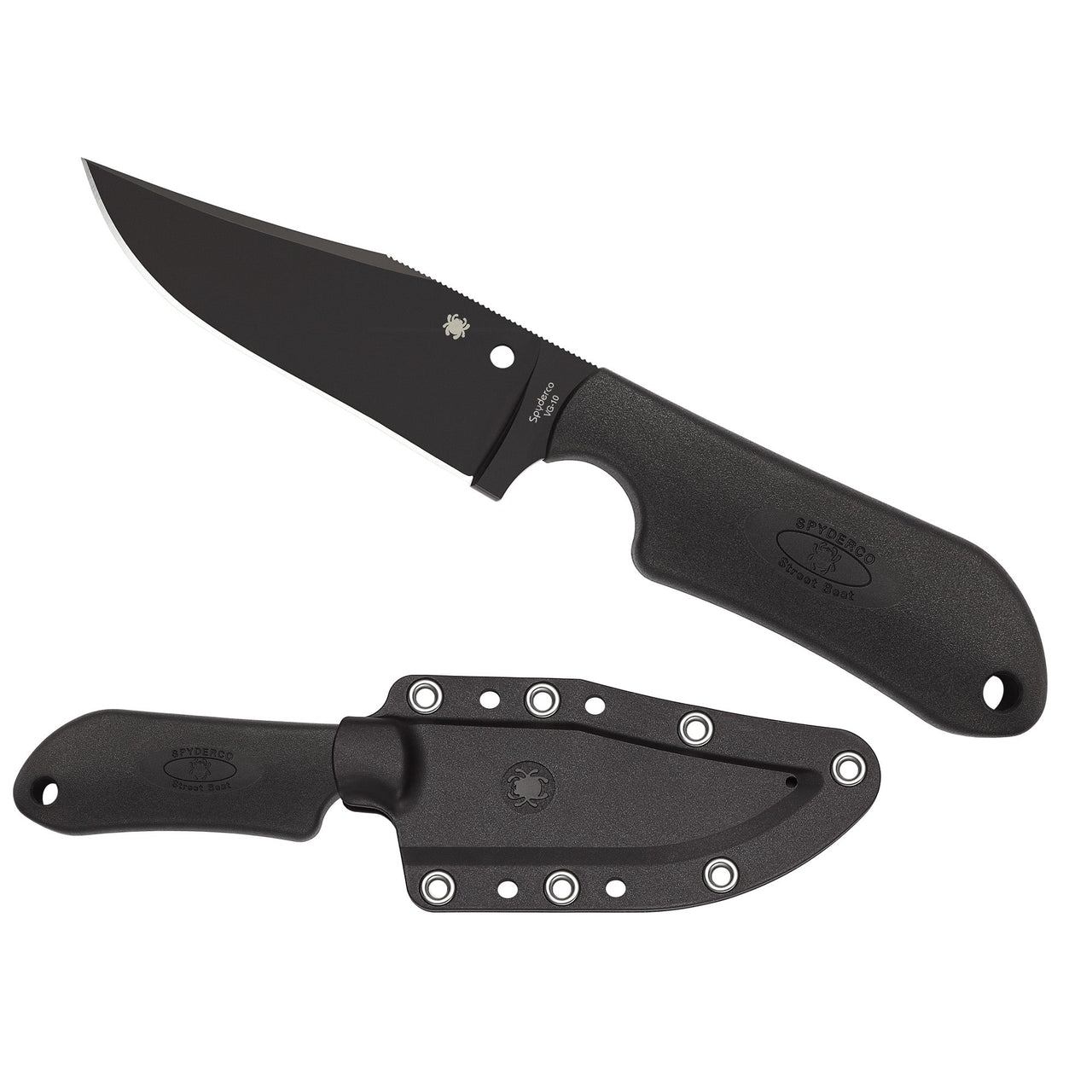Spyderco Street Beat Lw Blk Pln Spyderco