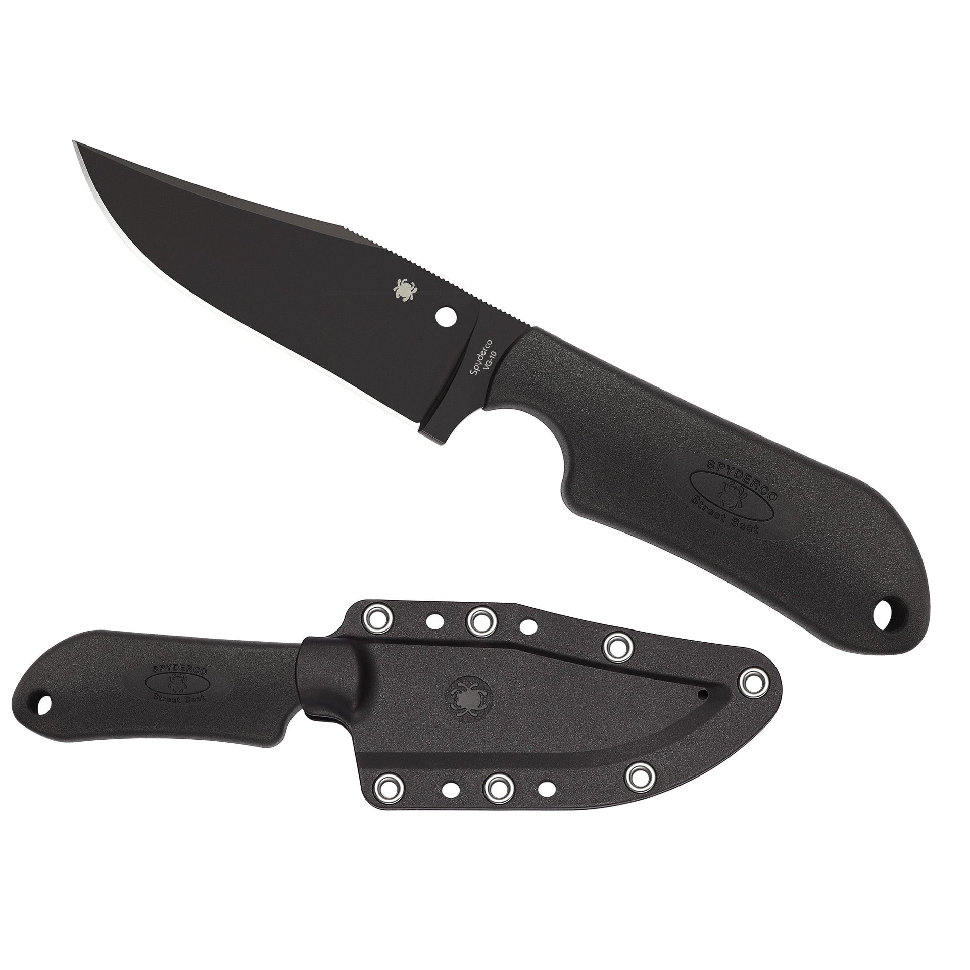 Spyderco Street Beat Lw Blk Pln Spyderco