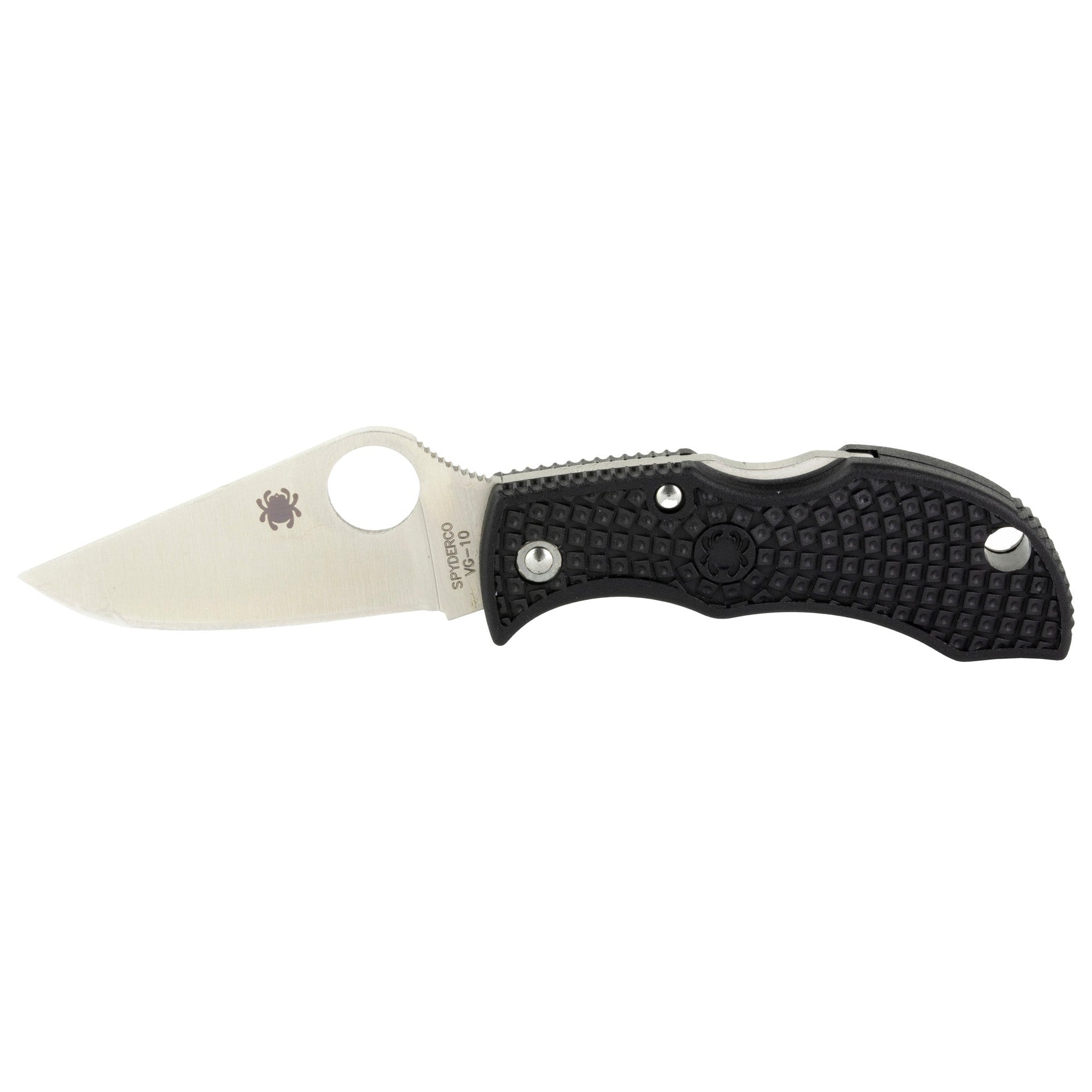 Spyderco Manbug Black Frn Plain Spyderco