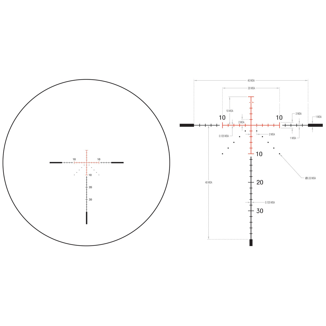 Trijicon Credo Hx 2.5-10x56 Moa Red Trijicon