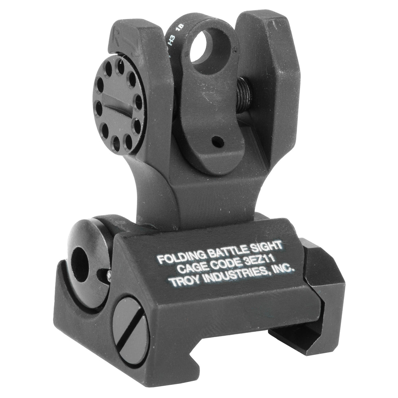 Troy Fldng Rear Tritium Sght Blk TROY Industries