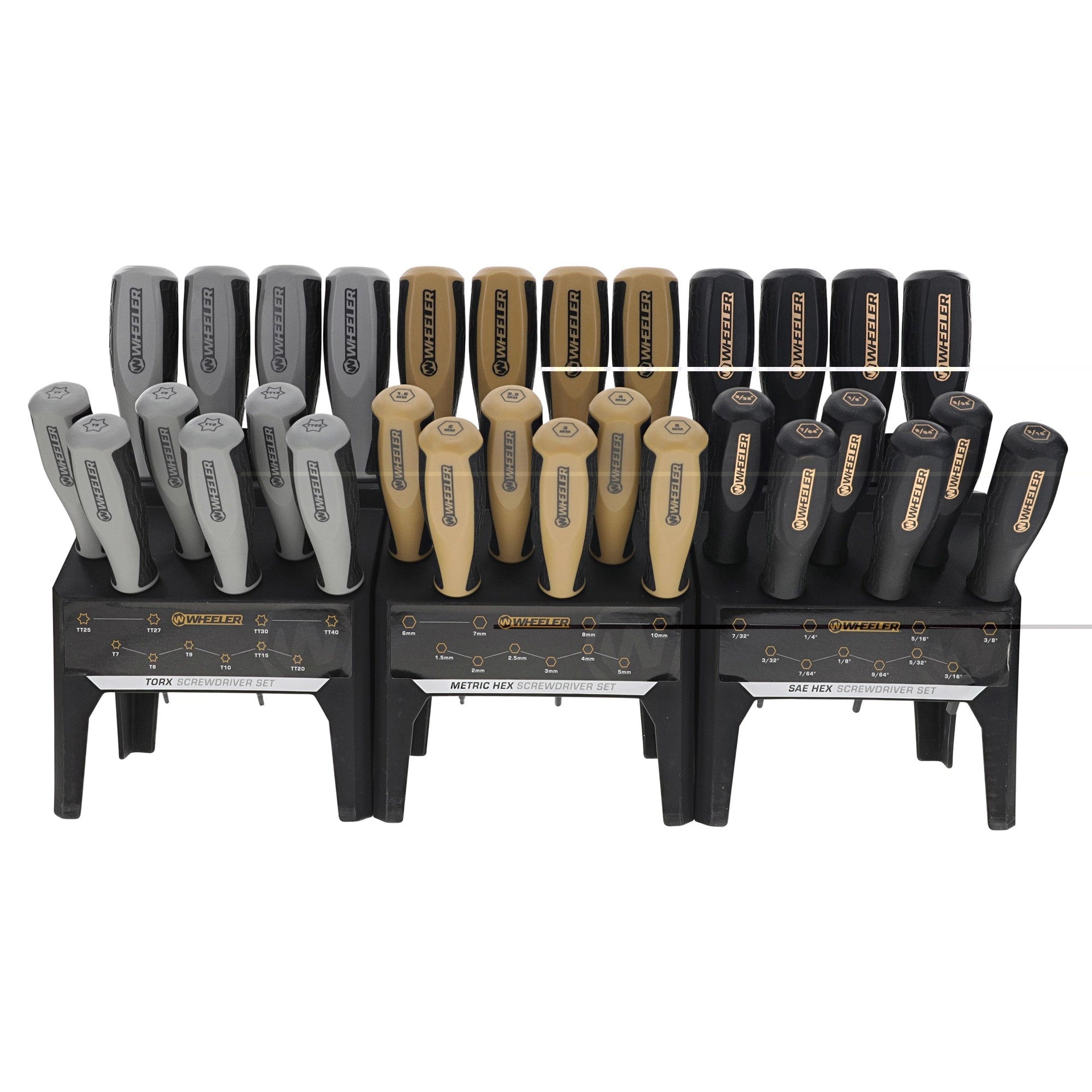 Wheeler 30pc Hex/torx Bench Driv Set Wheeler