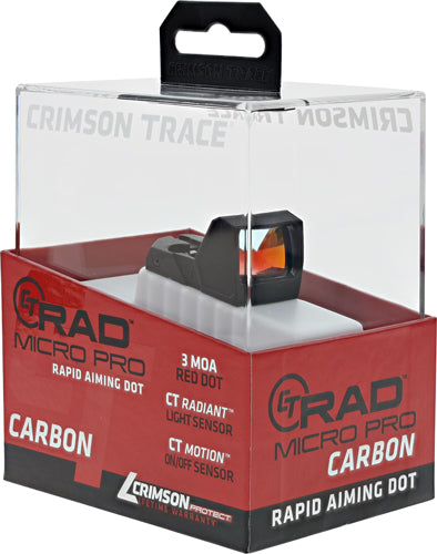 Crimson Trace Reflex Sight Rad - Micro Pro Carbon 3 Moa Red Dot Crimson Trace