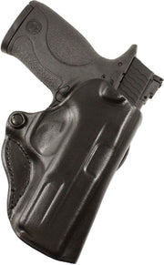 Desantis Mini Scabbard Holster - Rh Owb Leather Hellcat Rdp Blk DeSantis