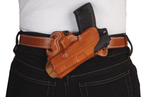 Desantis Small Of Back Holster - Rh Owb Leather Colt 1911 Tan DeSantis