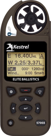 Kestrel 5700x Elite W/ Applied - Ballistics Flat Dark Earth Kestrel Ballistics