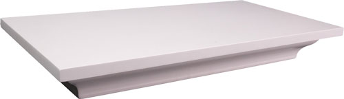 Lockdown In Plain Sight Shelf - White 24"wx11.75"hx3.25"d Lockdown