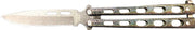 Bear & Son Butterfly Knife - 2.38" Galaxy Pwdr Coat Spr Pnt Bear & Son